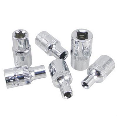 Steel Drive Sockets E4 E5 E6 E7 E8 E10 Supplies 6pcs 1/4 Inch Hand Tools