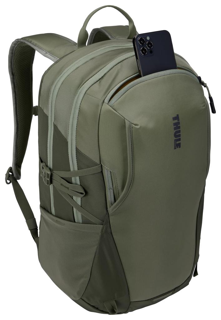 Thule EnRoute Backpack, 23L, Fits Up To 15.6-inch Laptops, Water-Resistant TPU Pocket, Soft Green/Quiet Green