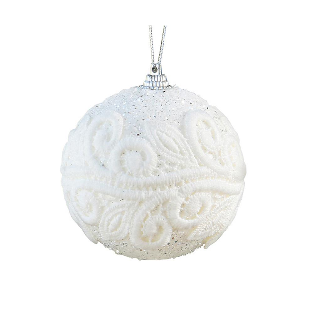 

Christmas Tree Decor Christmas Balls Decorations 8cm Diameter Charming And Elegant Christmas Season Country Farmhouse Decor білий