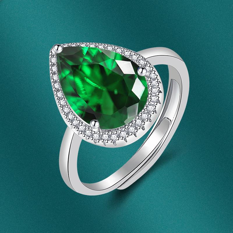 Sace Gems Klassisk kopparlegering Zirkon Ring Dam Smycken Bröllopslöfte Party Present