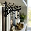 Black Metal Stand Decor Library Lantern, Mini Decorative Bookshelf Lamp, Spooky Pumpkin Ghost Hat Reading Nook Halloween Lanterns LED Nightlight,