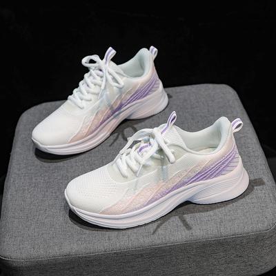 Frühlings- und Sommersport schuhe leichte weiche Sohle Laufschuhe Netz-Freizeitschuhe große Größe