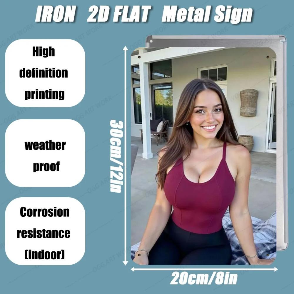 Vintage Tin Sign 8x12 Inch Retro Metal Wall Decor for Home Kitchen Bar Cafe