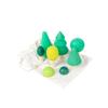 Four Elements Little Tree House Coral Wooden Stackable Building Blocks for Children's Pretend Play
