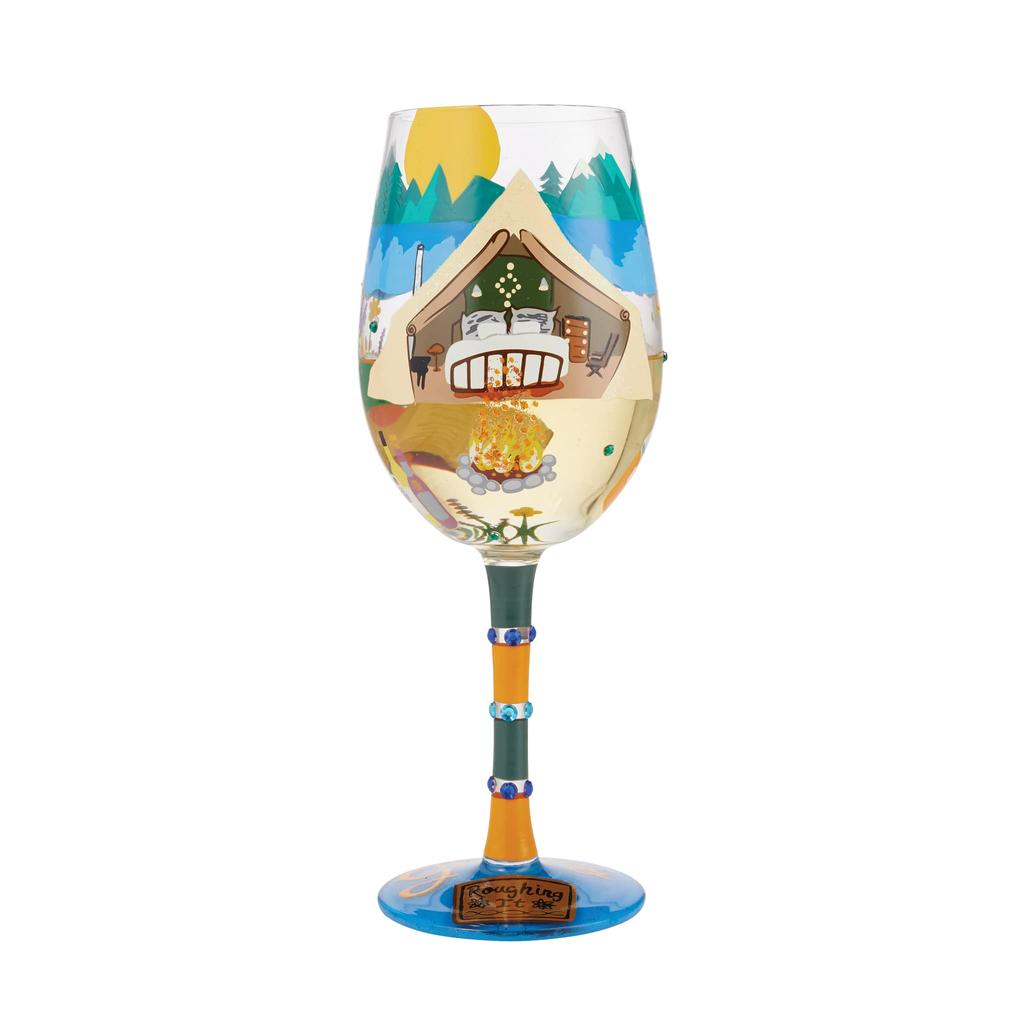enesco Lolita Wine Glass Glamping 6010893