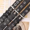 Punk style metal hollow belt fashion niche pin buckle women's belt non-punching decorative jeans belt women