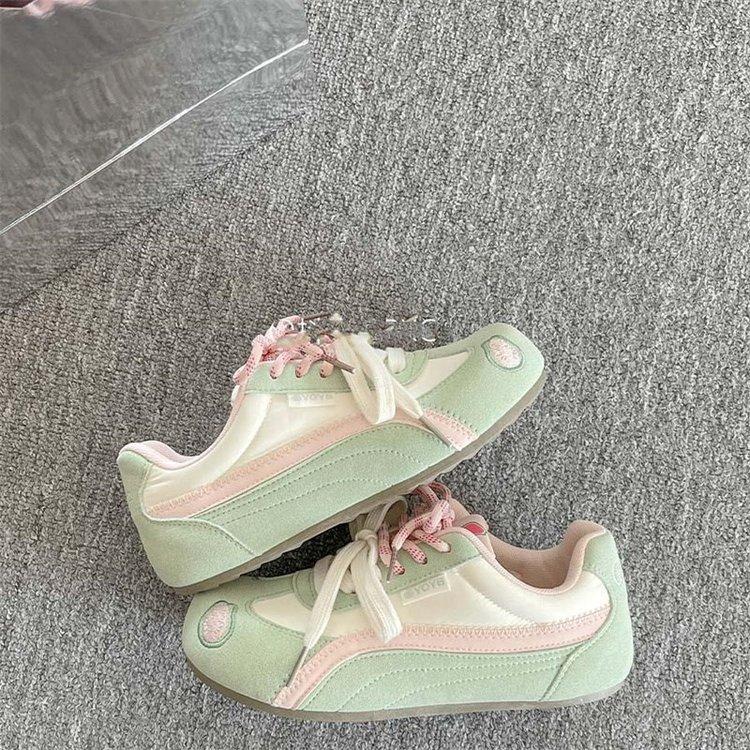 Popular Barbie Pink Board Shoes Women's 2025 New Platform White Shoes Korean Versatile Niche Shoes Dexun Shoes