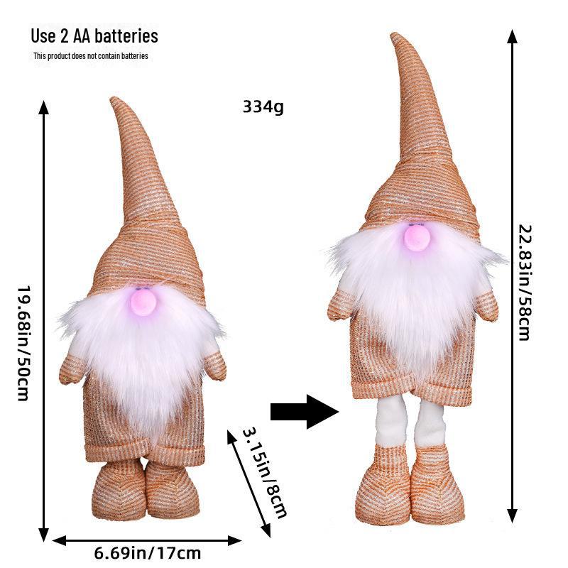 "Christmas Telescopic Dolls: Snowman, Elk, and More - Holiday Window Decorations"