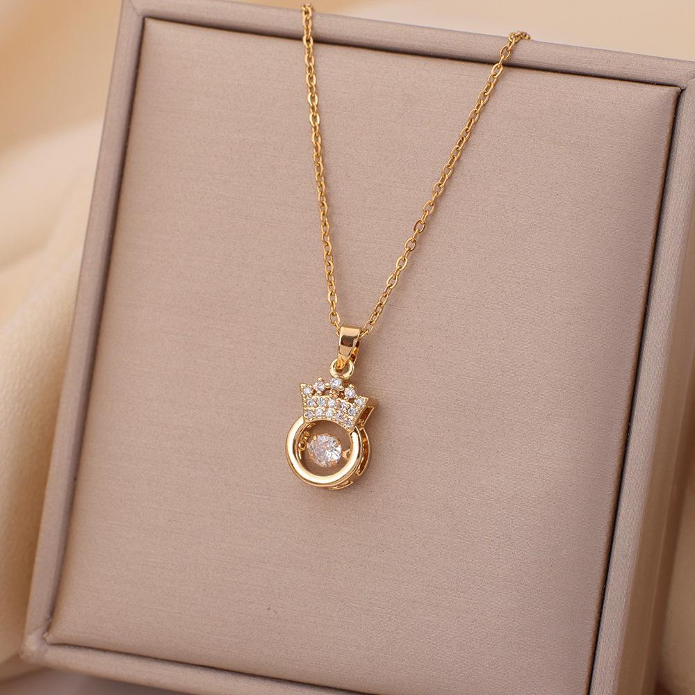 2025 Trendy Women's Titanium Steel Necklace - Non-fading, Light Luxury Collarbone Chain