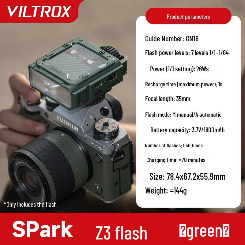 

Viltrox Spark Z3 TTL Спалах для дзеркальних камер - Портативне зовнішнє заповнювальне світло