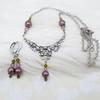 3 Pieces Vintage Floral Hollow Victorian Style Faux Pearl Metal Silver Color Multicolor Pendant Earrings Necklace Set 50+5cm