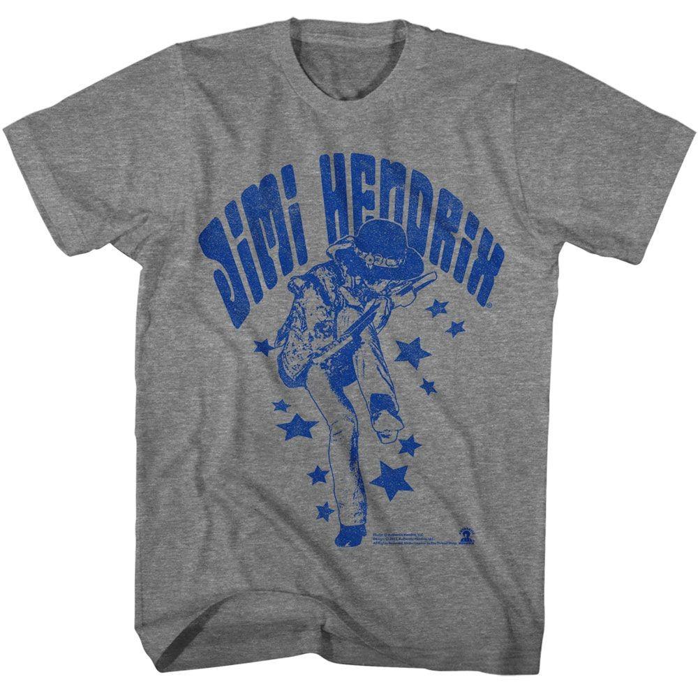 Jimi Hendrix Name And Stars Music Shirt M