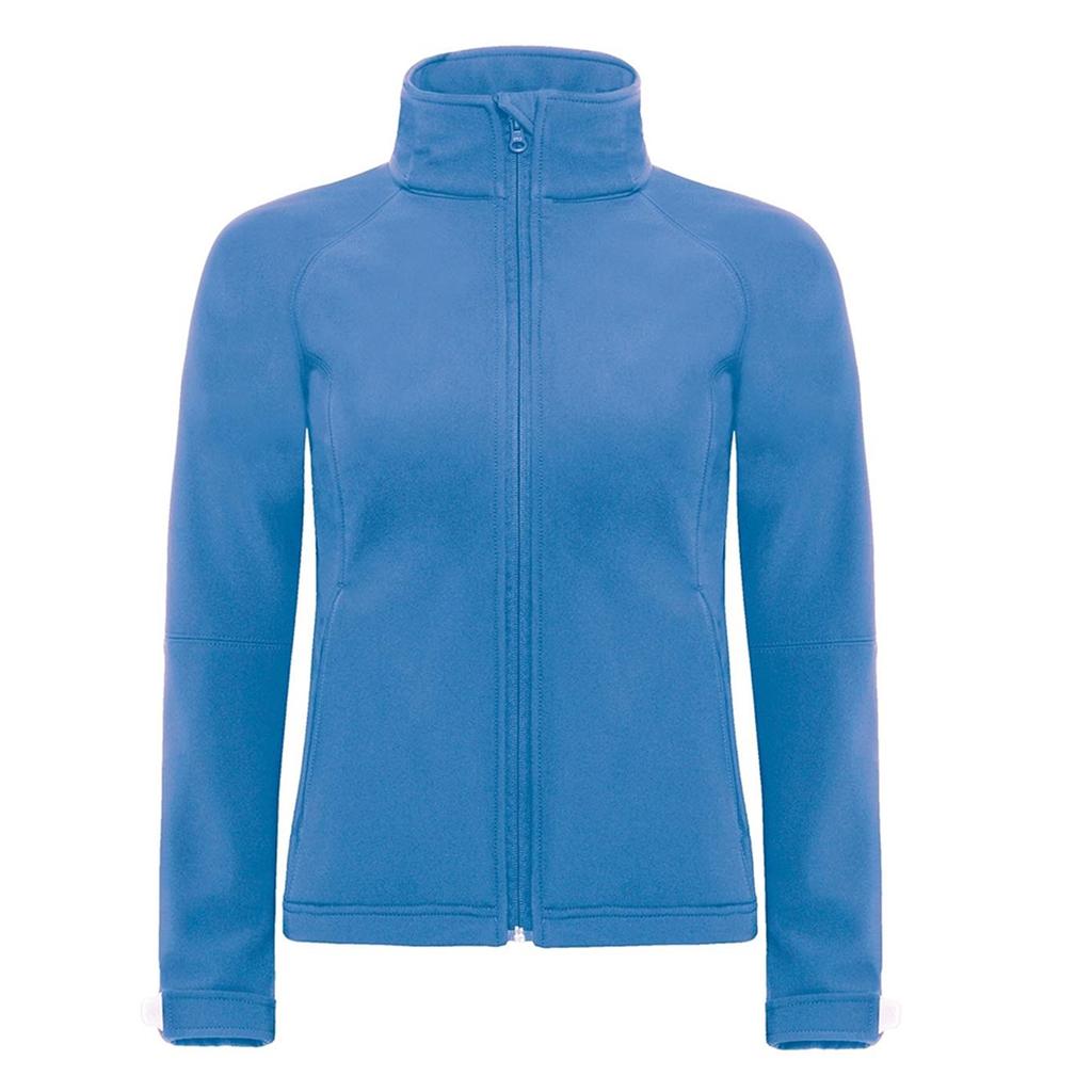 B&C Premium Softshelljacke mit Kapuze für Damen (winddicht, wasserdicht und atmungsaktiv)
