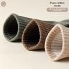 5 Pairs of Men's Spring and Autumn Pure Cotton Antibacterial and Deodorizing Striped Sports Sweat Absorbing Boneless Socks