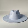 Cappelli Fedora Rancher in Camoscio Vegano Cappelli Vuoti per Burning Cuore Multicolore a Forma di Cappello 9.5cm Ala Unisex Cappello Jazz Cappello da Chiesa