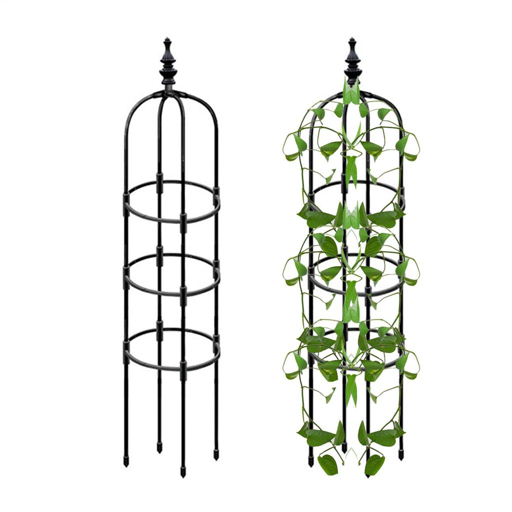 Treliça Obelisco Metal Suportes para Trepadeiras Internas Torre para Plantas Pátio Gramado Varanda Treliça Para Clematis Jasmim Ervilhas Doces Exterior