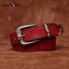 Personality All-match Retro Concave Leather Belt Women's First Layer Cowhide Casual Pin Buckle Belt