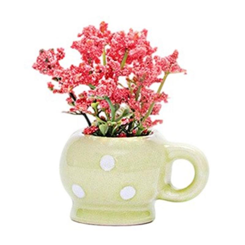 Маленькая керамическая ваза Холодильник Кухня Офис Домашний Декор Гладкая Легкая очистка Сделай сам Семейное занятие