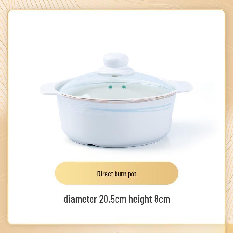 

Luxury Hand-Painted Bone China Stovetop Casserole
