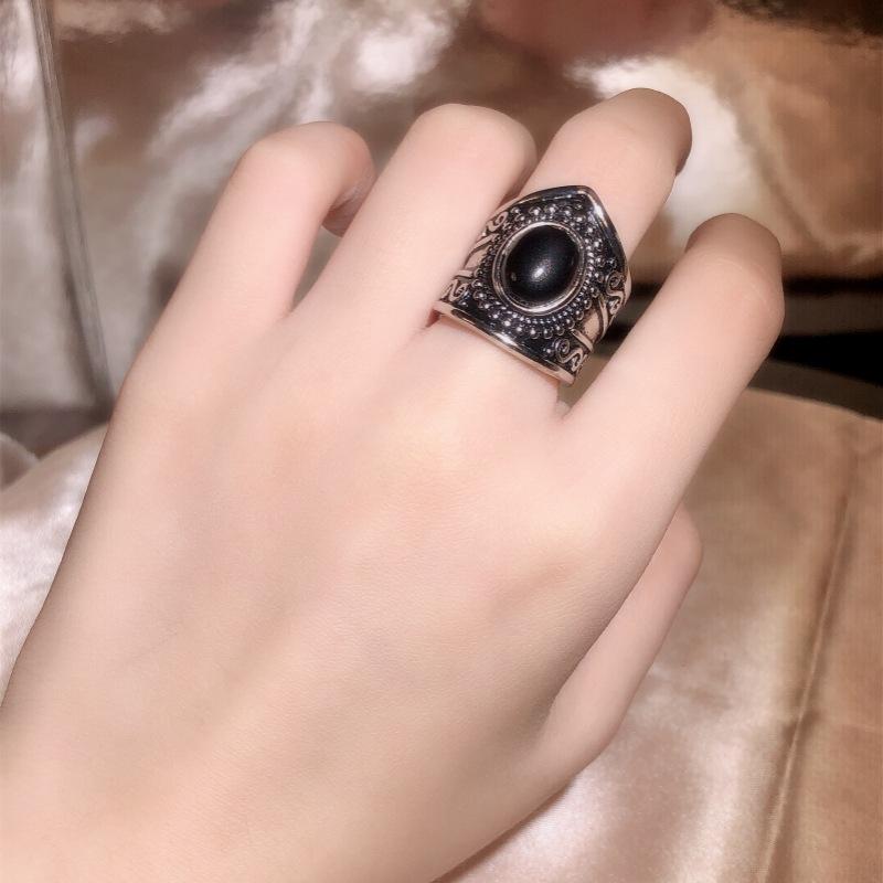 Rings Turquoise Jewelry High Quality Seiko Men'S And Women'S Round Bohemian Copper