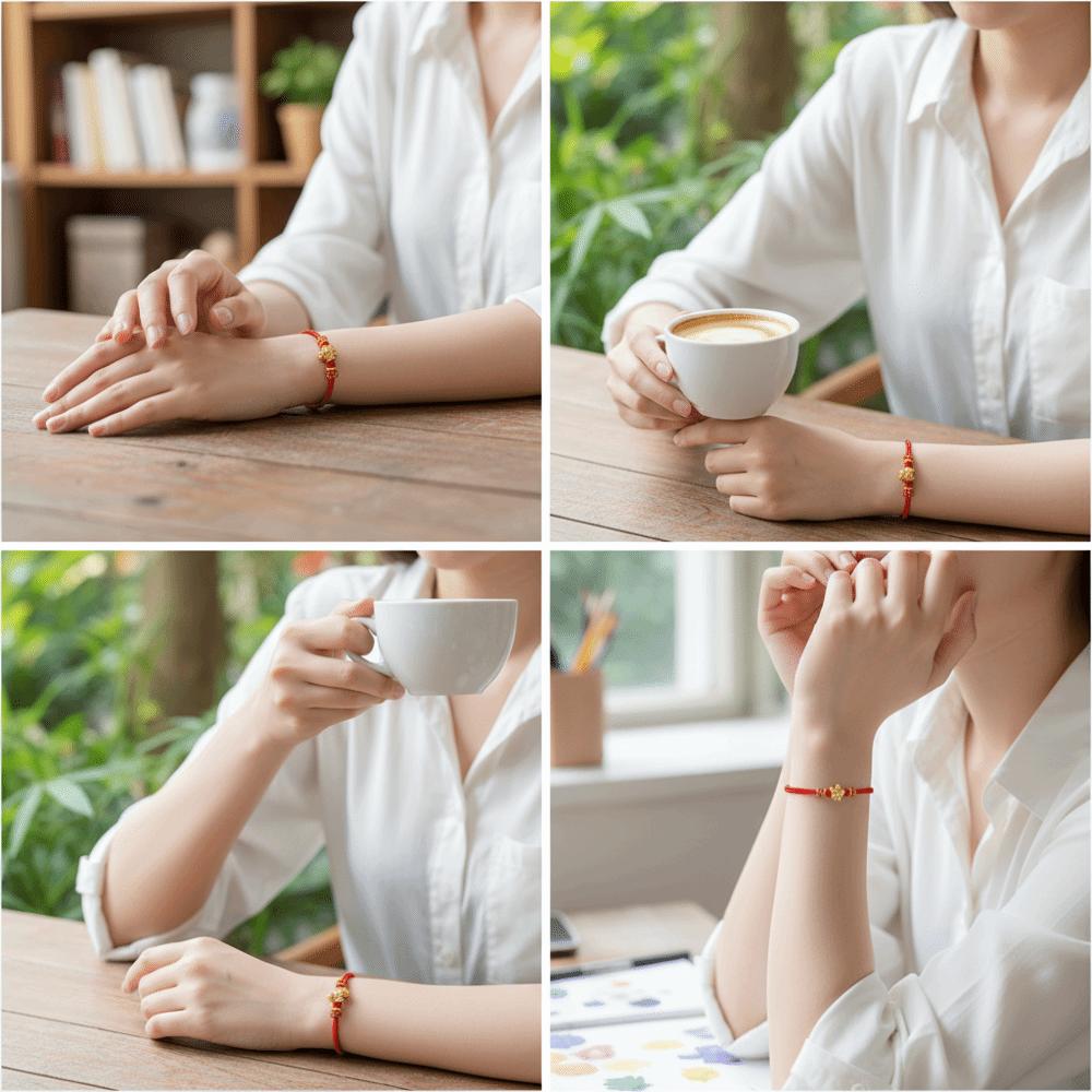 Chinese Style Horse Year Bracelet Hand-woven Fortune Bracelet Good Lucky Bracelet Spring Festival