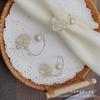 Exquisite Rose Pearl Hotel Wedding Napkin Ring Decoration