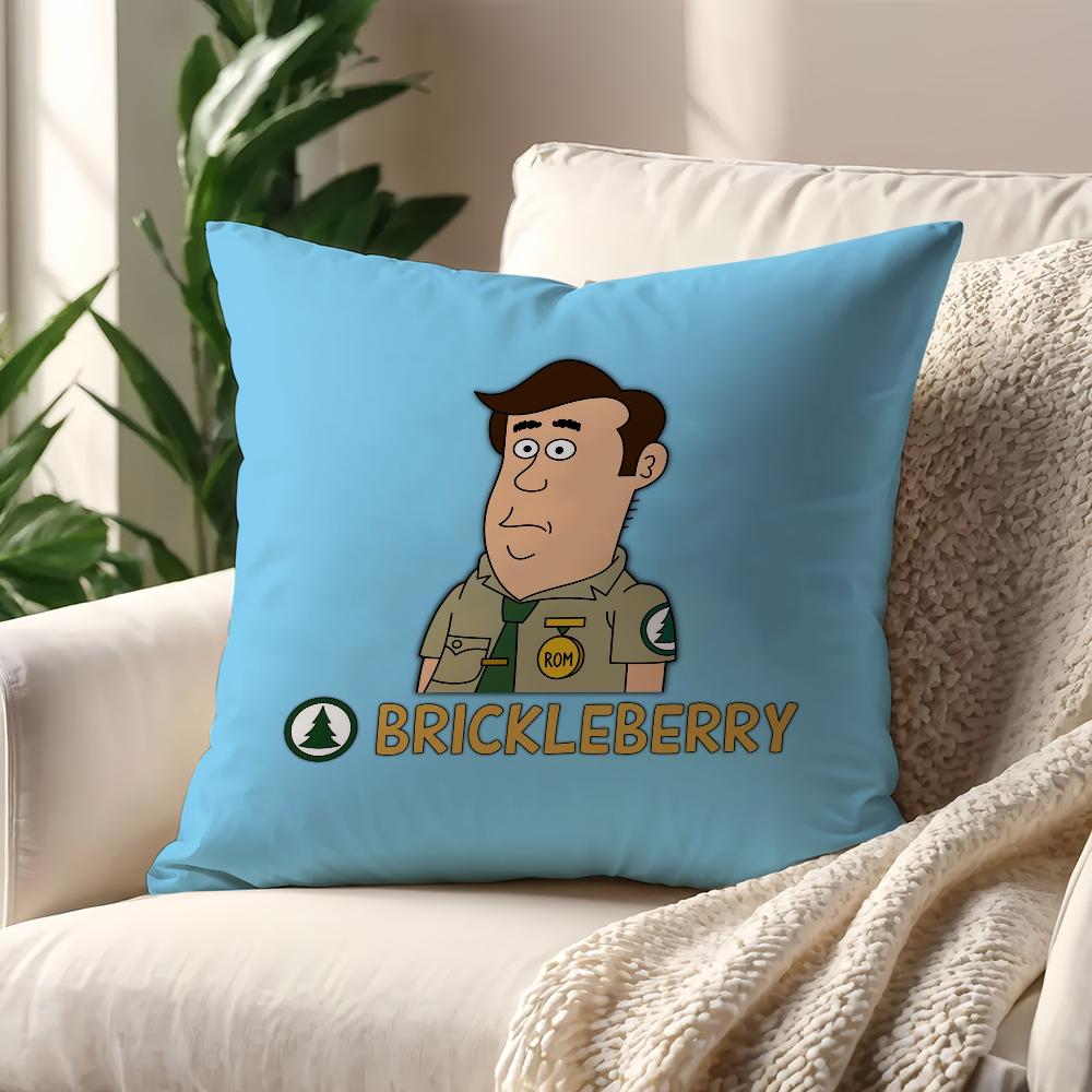 Cartoon B-Brickleberrys Lustiger Kissenbezug Kissenhülle Zuhause Sofa Wohnzimmer Dekoration Büro Auto Nordische Schlichtheit