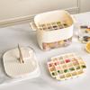 Double Layer Ice Molds With Storage Bin and Lid Easy Press Release Ice Cubes Tray Large Capacity For Freezer Storage