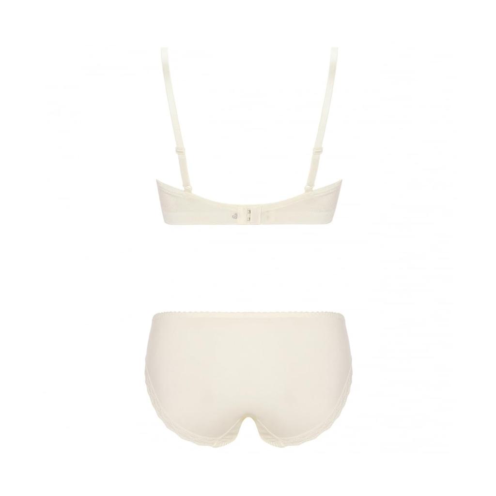 AMOSTYLE Charming Glamor Bra Panty Line Art M022 Size D65M & Set, Stitch, (Purple),