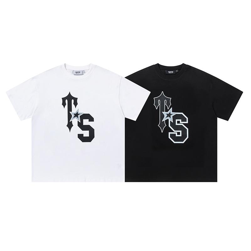 672 Trapstar London 2026 Sommer Neu Hochwertige Baumwolle Rundhals Lockerer Schnitt Große Größe Damen T-Shirt