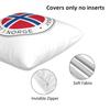 Bandera de Noruega 2 Piezas Funda de Almohada Cuadrada Funda de Cojín Decoración para Cojín Almohada de Abrigarse Confort para Hogar Sofá