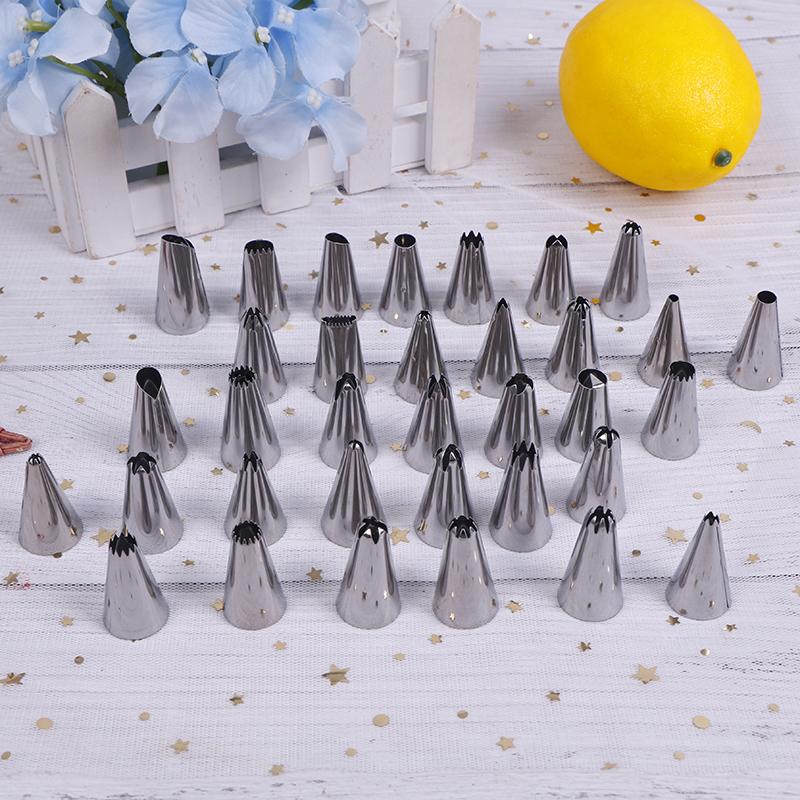24/36/48 Pcs Edelstahl Icing Friedliche Düsen Werkzeuge Set Box Kuchen Dekorieren
