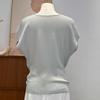Short-sleeved Knitted Sweater, A New Summer T-shirt for Women, Versatile, Cinched Waist and Slimming, One-shoulder Top