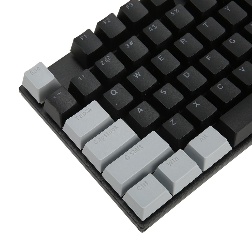 Mechanical Keyboard 87 Keys Blue   RGB Backlit Contrast Color Ergonomic Wired Keyboard for Laptop Desktop PC