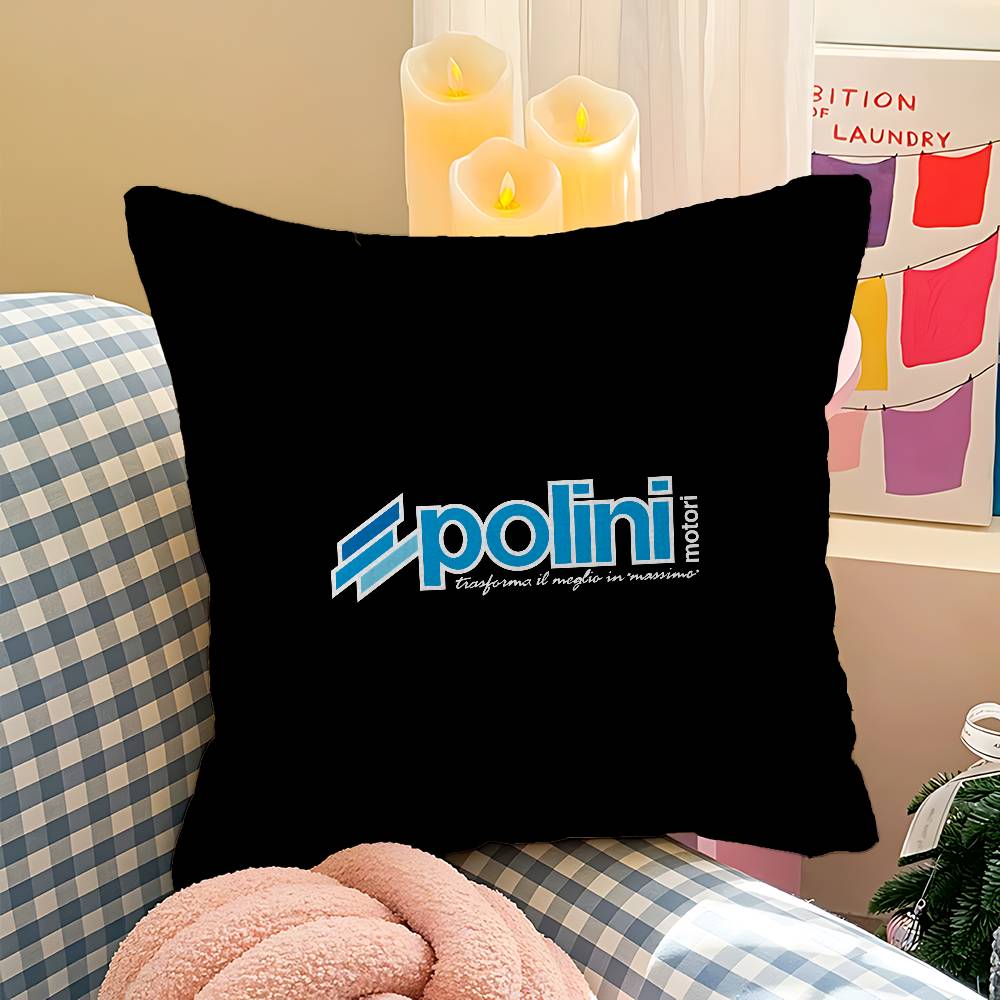 P-Polini Italy Scooter Race Cushion Cover Decorative Pillow Sofa Home Decor Case Pillow Cases