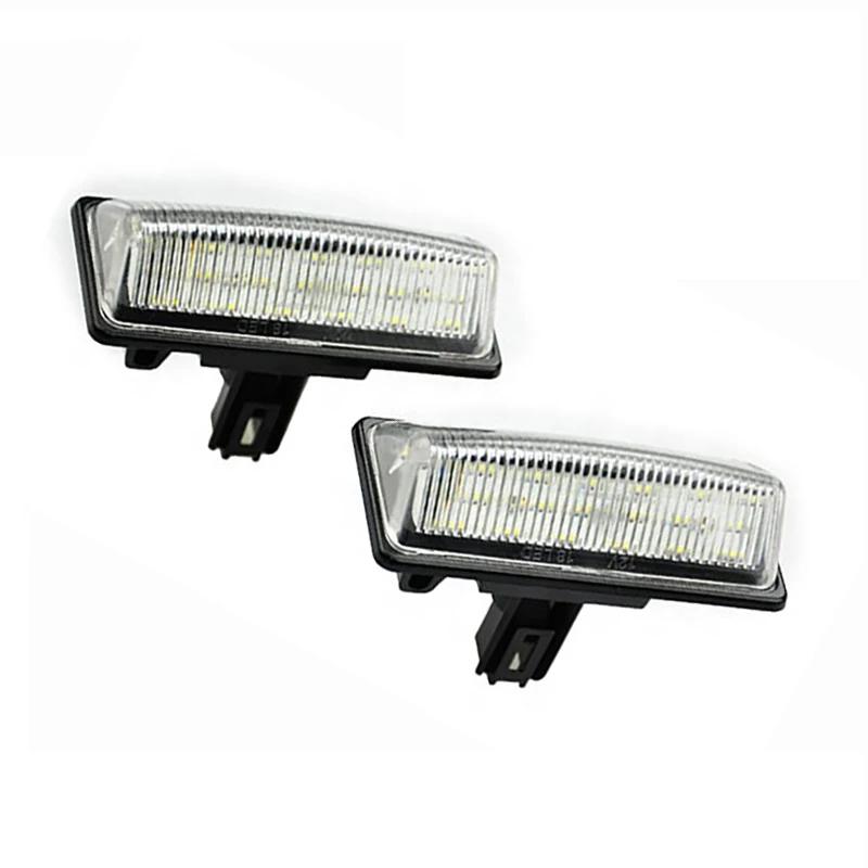 

2 шт. Светодиодная лампа для номерного знака автомобиля 18 3528 SMD без ошибок для Nissan TEANA J31 J32 Altima Rogue Sentra