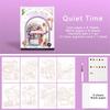 Travel Watercolor Painting Set with Tri-Fold Book, Built-in 12 Colors & Stress Relief Note Paper for DIY Art Therapy