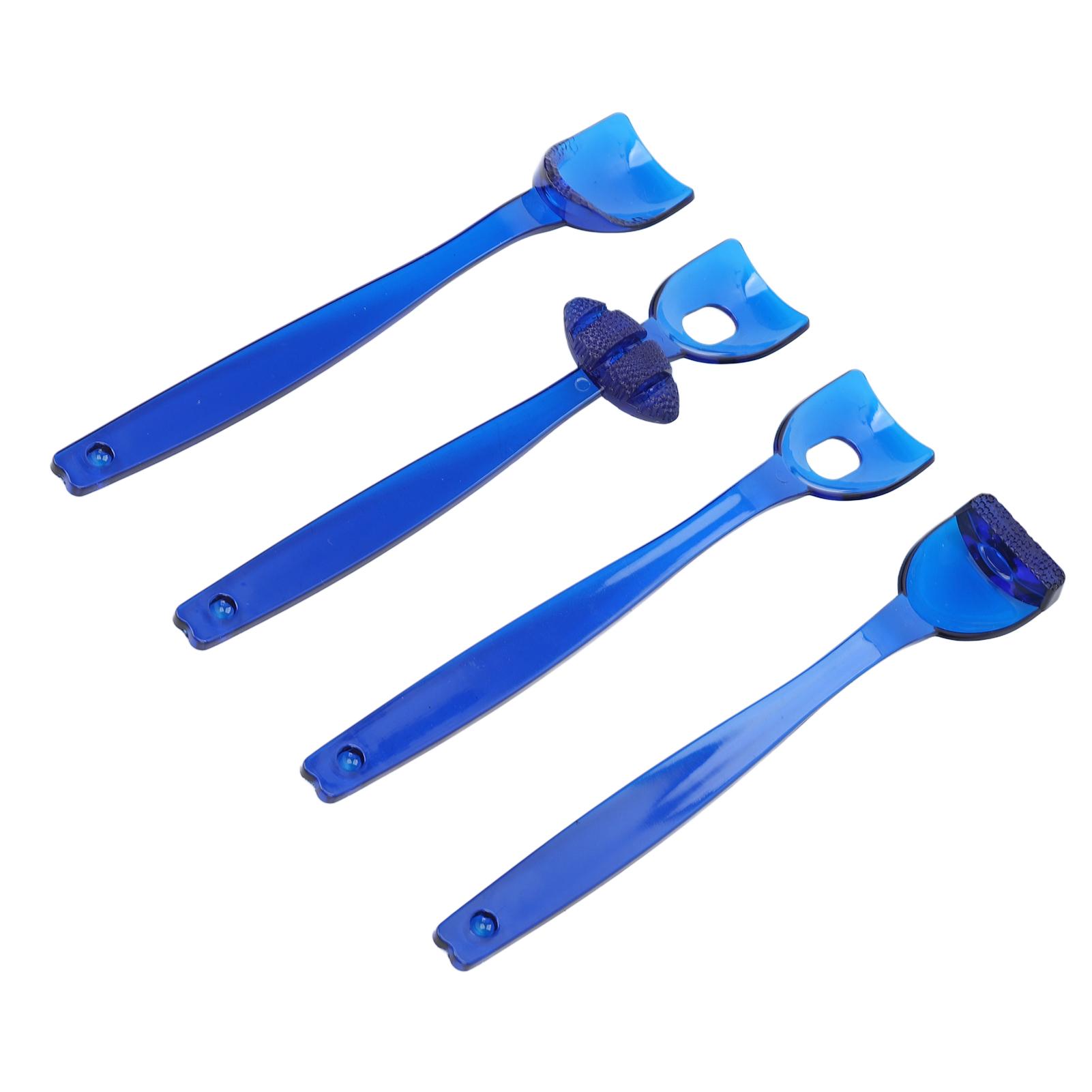 

4 шт. Тренажер для восстановления мышц губ и языка, реабилитационный тренажер для мышц рта и полости рта, синий