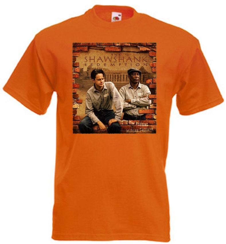 The Shawshank Redemption 10 T-shirt orange movie poster all sizes S5XL S