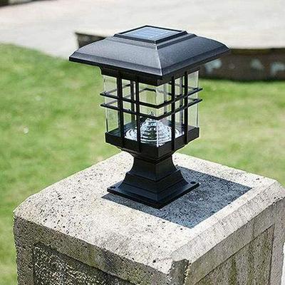 European Style Solar Post Light: Waterproof Outdoor Courtyard and Wall Light for Homes and Villas