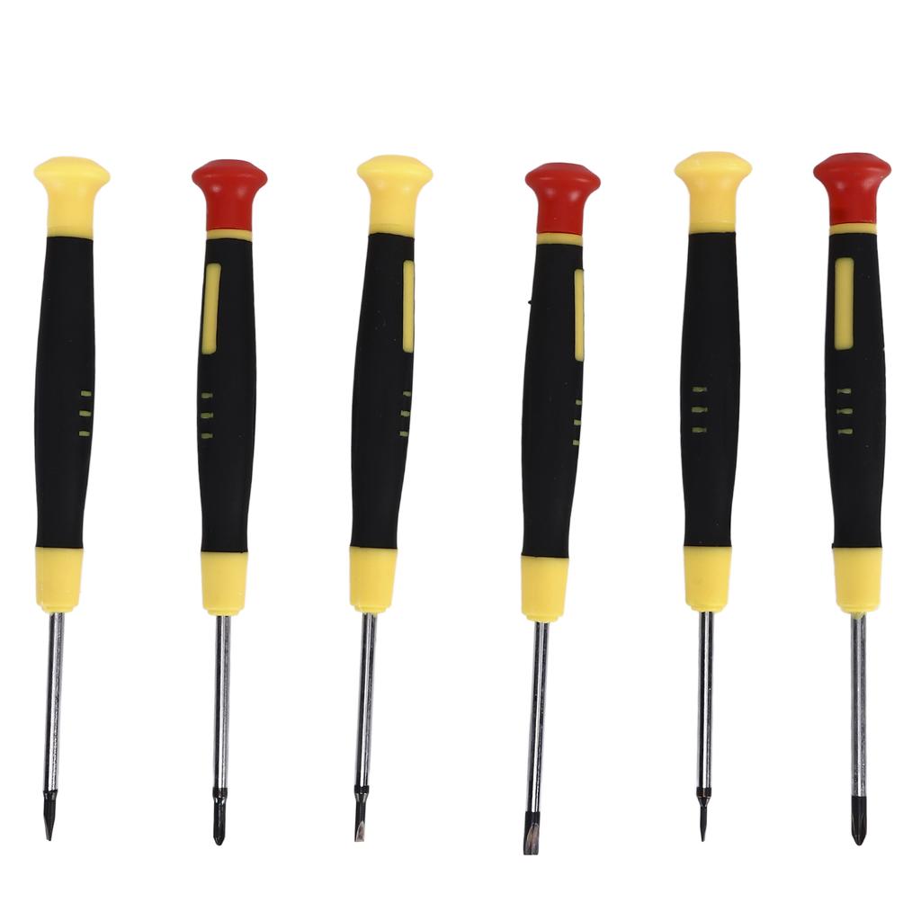 6pcs Small Screwdriver Kit Flathead Cross Precision Head Mini Screwdriver Set for Micro Tiny Screws