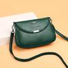Bag Women's New Messenger Bag Soft Leather Texture Shoulder Bag Fashionable Small Square Bag Women's Middle Mother Mother Mother Mother Shoulder Bag