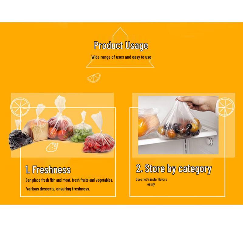 Miaojie MBL-A Thickened Pull-Out Vest-Style Food Storage Bags