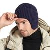 Winter outdoor warm hat men's and women's same thickened knitted wool hat cold-proof ear protector pullover hat