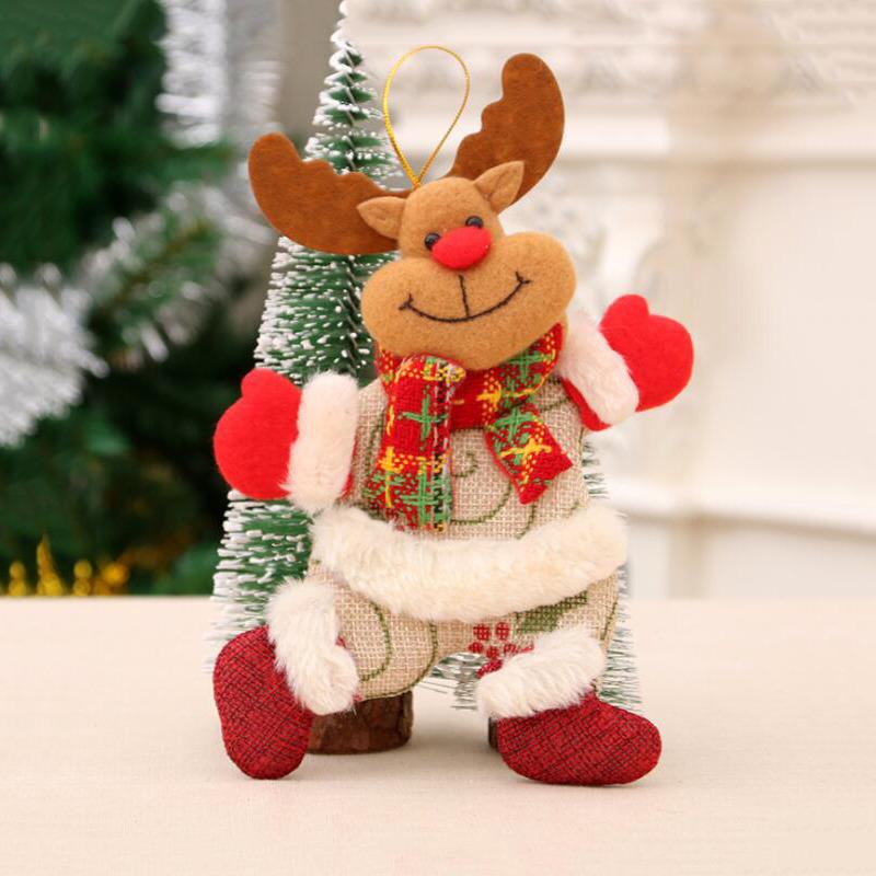 Cute Hugs The Tree Doll Santa Claus Snowman Christmas Tree Ornament Festive Decor Noel Atmosphere Cloth Xmas New Year 2025