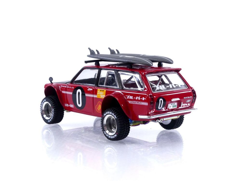 Datsun 510 4x4 Wagon Kaido GT Surf Safari RS V2 (Jun Imai) Kaido House 164 Diecast Model Car True Scale Miniature KHMG054