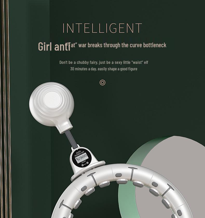 Weighted Hula Hoop for Slim Waist & Fat Burning - Adult Fitness Equipment