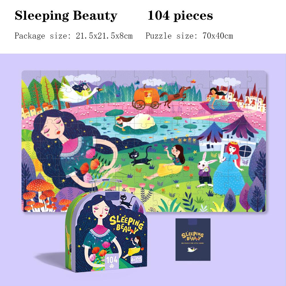 Dinosaur Puzzles For Kids Cartoon Floor Puzzles With Carrying Box Preschool Learning Educational Toys Gifts For Boys Girls