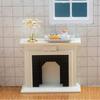 Dollhouse Miniature Furniture Fireplace Model Holiday Party Decoration Toy Ornament for Kindergarten School Student