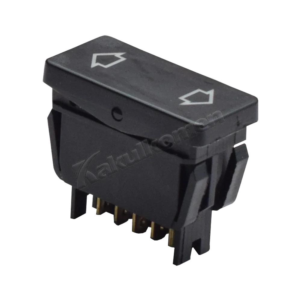 Electric Window Control Switch Button 6551.21 for Peugeot 205 1987-1998, 309 1985-1993 405 1987-1993 чёрный